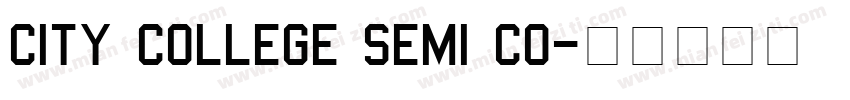 City College Semi Co字体转换